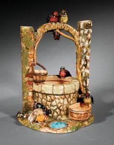 Clement Massier bird wishing well