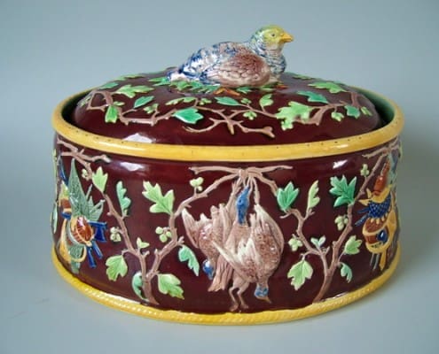 Partridge game pie dish