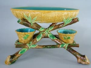 George Jones wicker strawberry server