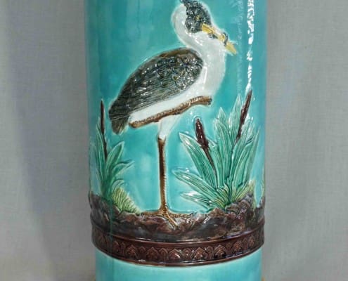 Stork and heron walking stick stand