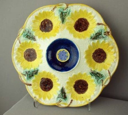 Sunflower oyster plate
