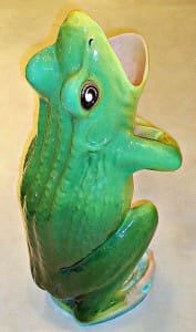 Singing frog walking stick stand