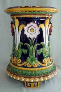 Minton passion flower garden seat