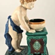Minton putto and basin spill vase