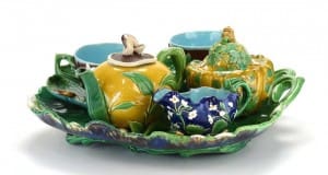 Minton mushroom lemon and melon tea set