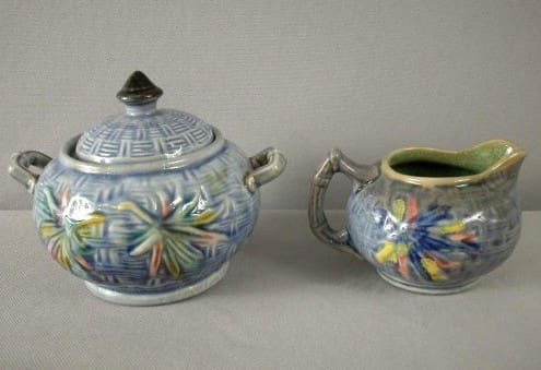 Morley-majolica-cream-sugar