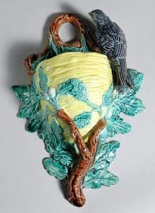 Bird on branch wall pocket