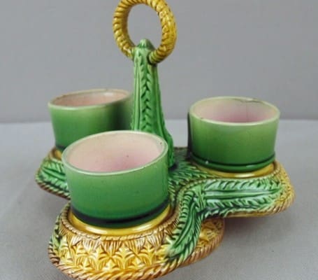 majolica-pineapple-egg-server Pineapple egg server