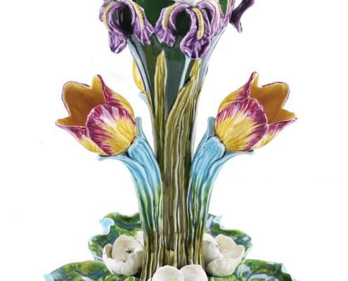 Tulip and iris table center